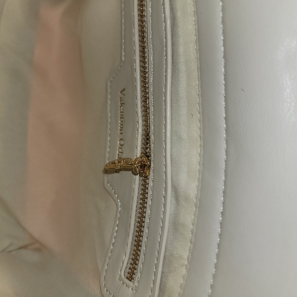 NWT Valentino Orlandi Bone Color Quilted Handbag - Picture 9 of 10